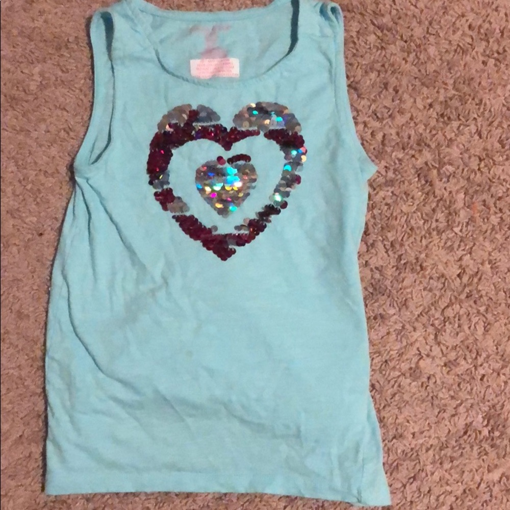 Flip sequin tank